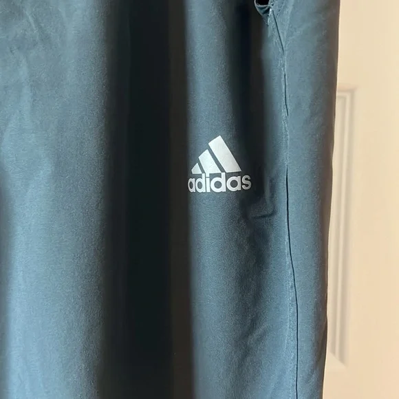 Adidas track pull on  pants greyish blue XL climalite with pockets workout pants - Picture 2 of 13